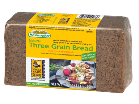 Mestemacher Three Grain Bread, 17.6 oz For Cheap