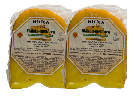 Mitica Mahon Menorca Cheese Wedge, 8 oz [Pack of 2] on Sale