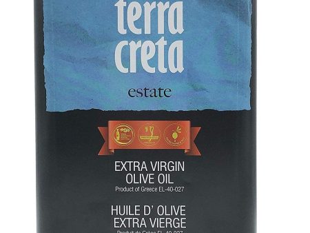 Terra Creta Estate Greek Extra Virgin Olive Oil, 3 Liter Fashion