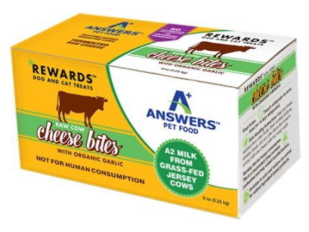 Answers RewardsTM Raw Cow Cheese Bites – Organic Garlic For Discount