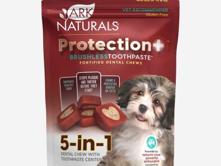 Ark Naturals Protection+ Brushless Toothpaste Dental Chews for Dogs Hot on Sale