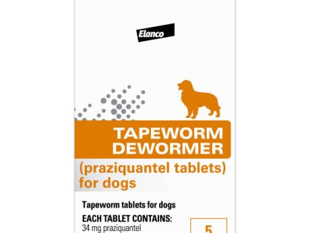 Elanco Tapeworm Dewormer (praziquantel tablets) for Dogs For Cheap