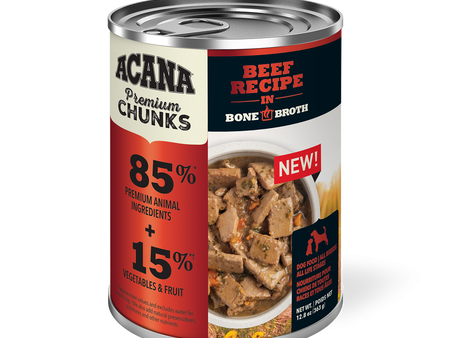 ACANA Beef Recipe in Bone Broth Premium Chunks Wet Dog Food For Cheap