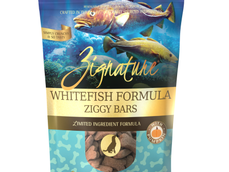 Zignature Ziggy Bars Whitefish Formula Dog Treats Hot on Sale