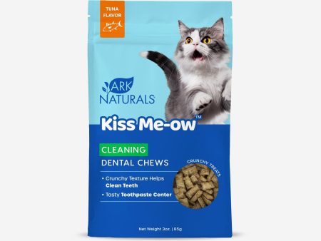 Ark Naturals Kiss Me-Ow Cleaning Tuna Dental Chews for Cats Supply